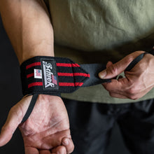 Load image into Gallery viewer, Schiek Wrist Wraps - Black/Red