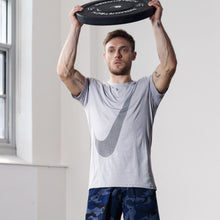 Load image into Gallery viewer, Nike Breathe - Men's Short-Sleeve Hyper Dry Training Top - Vast Grey/Atmosphere Grey/Black