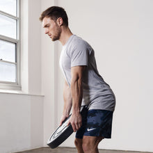 Load image into Gallery viewer, Nike Breathe - Men's Short-Sleeve Hyper Dry Training Top - Vast Grey/Atmosphere Grey/Black