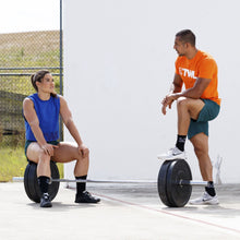 Load image into Gallery viewer, The WOD Life - Men's Classics Flux T-Shirt - Golden Poppy/White