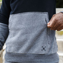 Load image into Gallery viewer, The WOD Life - Outrider Overhead Hoodie - BLACK/CHARCOAL MARL