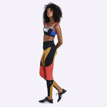 Load image into Gallery viewer, Nike - Dri-FIT Power Women's Graphic Training Tights - Wheat/Black/Ember Glow/White
