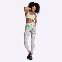 Load image into Gallery viewer, Nike Power - Women's 7/8 High-Rise Training Tights - Pure Platinum/Black