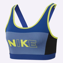 Load image into Gallery viewer, Nike - Women's Medium Support Sports Bra - Indigo Force/Indigo Storm/Black/Cyber
