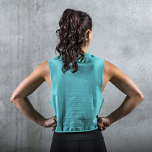 Load image into Gallery viewer, TWL - WOMEN'S SLASH CROP 2.0 - AQUA
