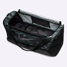 Load image into Gallery viewer, Nike - Brasilia Printed Training Duffel Bag - Medium - LIGHT SMOKE GREY/BLACK/METALLIC COOL GREY
