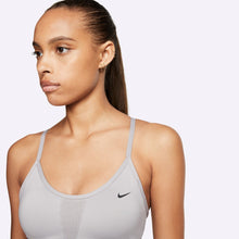 Load image into Gallery viewer, Nike Indy Women&#39;s Light-Support Sports Bra - ATMOSPHERE GREY/DEEP ROYAL BLUE/BLACK
