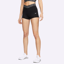 Load image into Gallery viewer, Nike Pro - Women&#39;s 3inch Training Shorts - BLACK/WHITE
