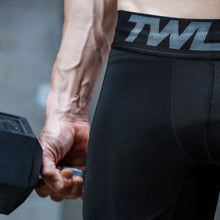 Load image into Gallery viewer, TWL - Men's Shield Compression 3/4 Tights - Black
