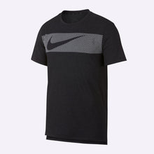 Load image into Gallery viewer, Nike Dri-FIT Breathe Men&#39;s Short-Sleeve Training Top - Black Heather/White
