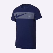 Load image into Gallery viewer, Nike - Dri-FIT Breathe Men&#39;s Short-Sleeve Training Top - Blue Void/Heather/White
