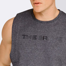 Load image into Gallery viewer, The Brave - Men's Waverider Muscle Tank - Charcoal/Black
