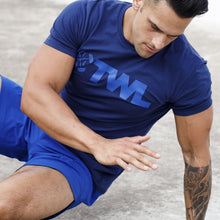 Load image into Gallery viewer, The WOD Life - Men's Classics Flux T-Shirt -  Indigo/Surf Blue

