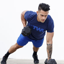 Load image into Gallery viewer, The WOD Life - Men's Classics Flux T-Shirt -  Indigo/Surf Blue
