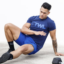 Load image into Gallery viewer, The WOD Life - Men's Classics Flux T-Shirt -  Indigo/Surf Blue
