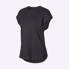 Load image into Gallery viewer, Nike - Dri-Fit Women&#39;s Short-Sleeve Yoga Training Top - Oil Grey/Black
