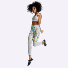 Load image into Gallery viewer, Nike Power - Women&#39;s 7/8 High-Rise Training Tights - Pure Platinum/Black
